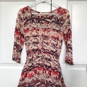 Boutique Black Swan XS Patterned Colorful Dress